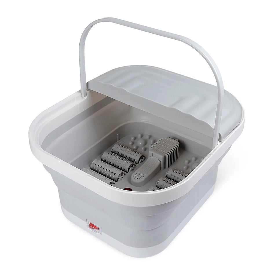 Portable Thermostatic Foot Massage Tub Foldable Plus Tropical Automatic Foot Bath Tub For Home To Promote Blood Circulatio