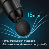 24V Professional Massage Gun with Hot & Cold Therapy – 12 Head Deep Tissue Fascia Massager