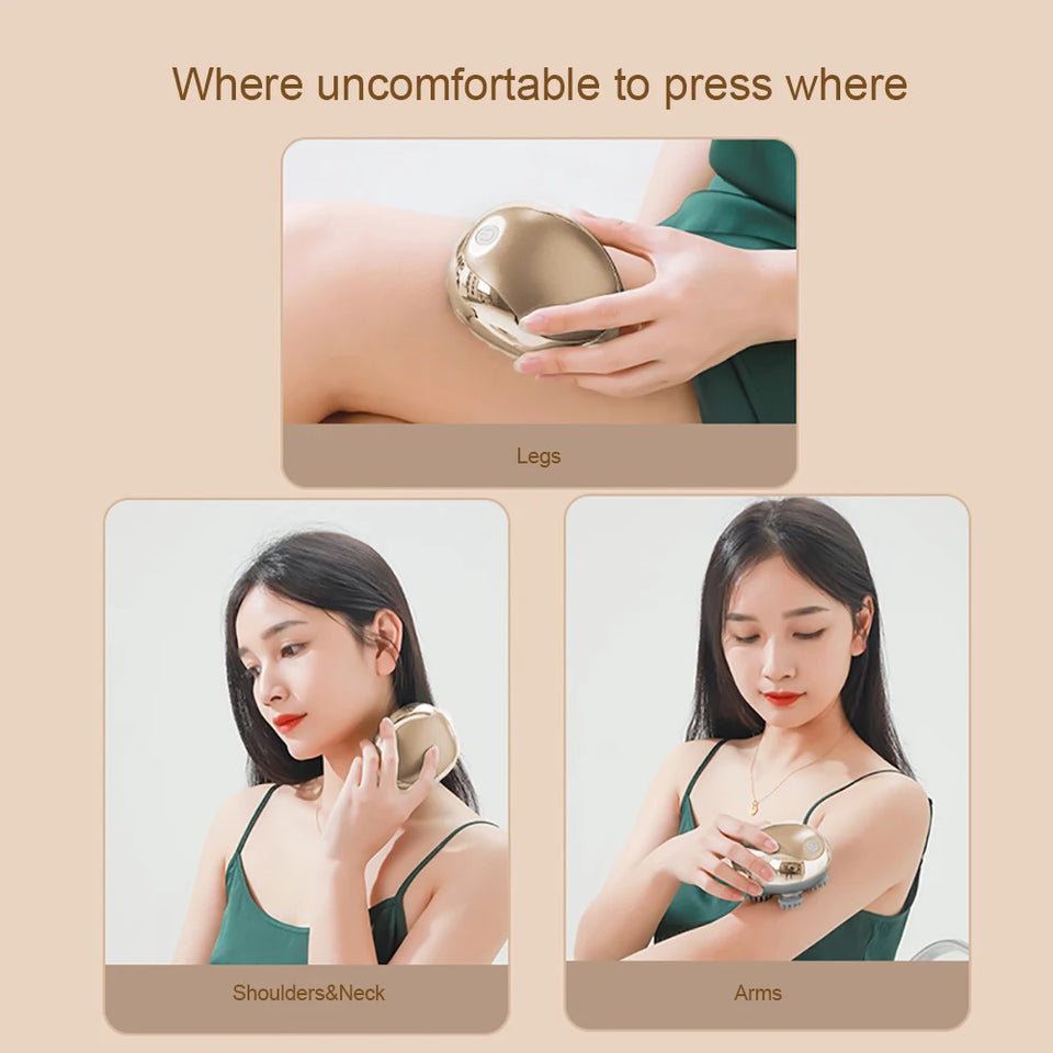 Mini Head Massage Machine Silicone Scalp Magnetic Suction Charging Silicone Shoulder Multifunctional Kneading Vibration Head Spa