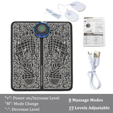 EMS Foot Massager Mat Electric TENS Feet Massager Pad Foldable Massage Mat Muscle Stimulation Fisioterapia Terapia Fisica Salud