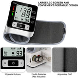 High-Accuracy Digital Wrist Blood Pressure Monitor – Electronic Sphygmomanometer with Automatic BP & Pulse Tracking