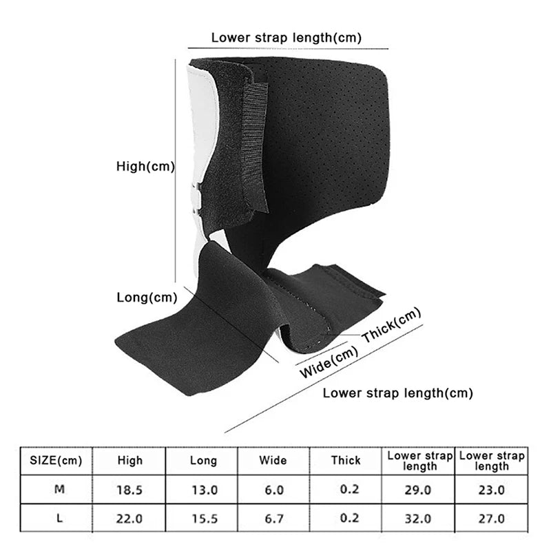 Adjustable Drop Foot Orthosis – Left & Right Ankle Sprain Stabilizer & Foot Protector for Hemiplegia Rehabilitation