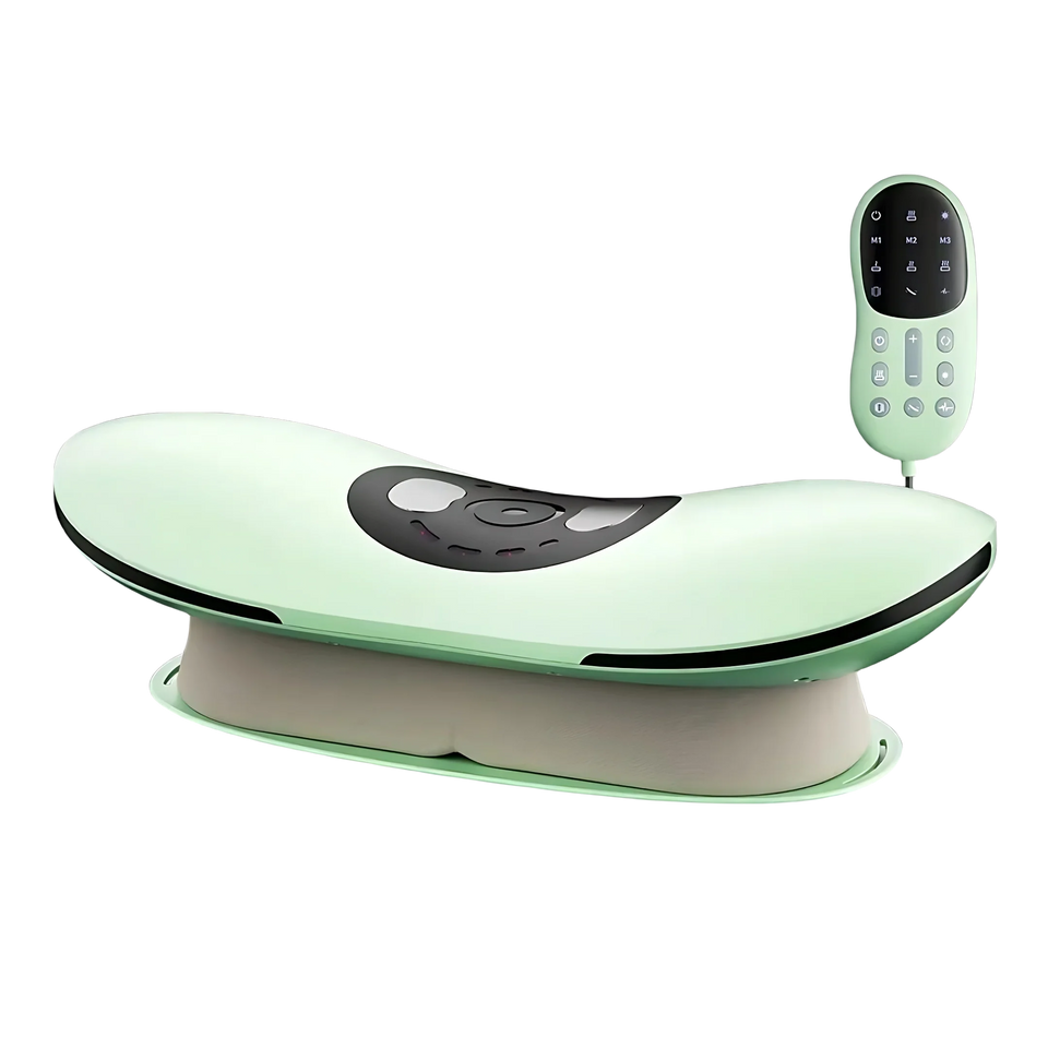 New Upgrade Air-Lip Stretch Low Frequency Thermal Vibration Waist Massage Heeling Spot Left and Right Swing + Up and Down Tracti