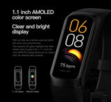 AMOLED Smart Fitness Watch – Waterproof Health Tracker with Heart Rate, SpO2 & Sports Modes for Men & Women