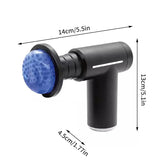 Professional Muscle Massage Gun – 6-Head Fascia Massager with Hot & Cold Compress