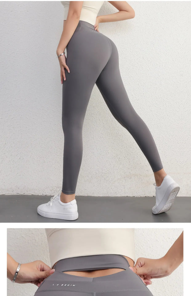2024 Seamless Peach-Lift Yoga Pants – High-Waist Breathable Fitness Leggings for Women