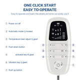 Electric Lumbar Traction Massager Inflatable Back Stretcher Device Adjustable Vibration Waist Massager Waist Spine Support Back