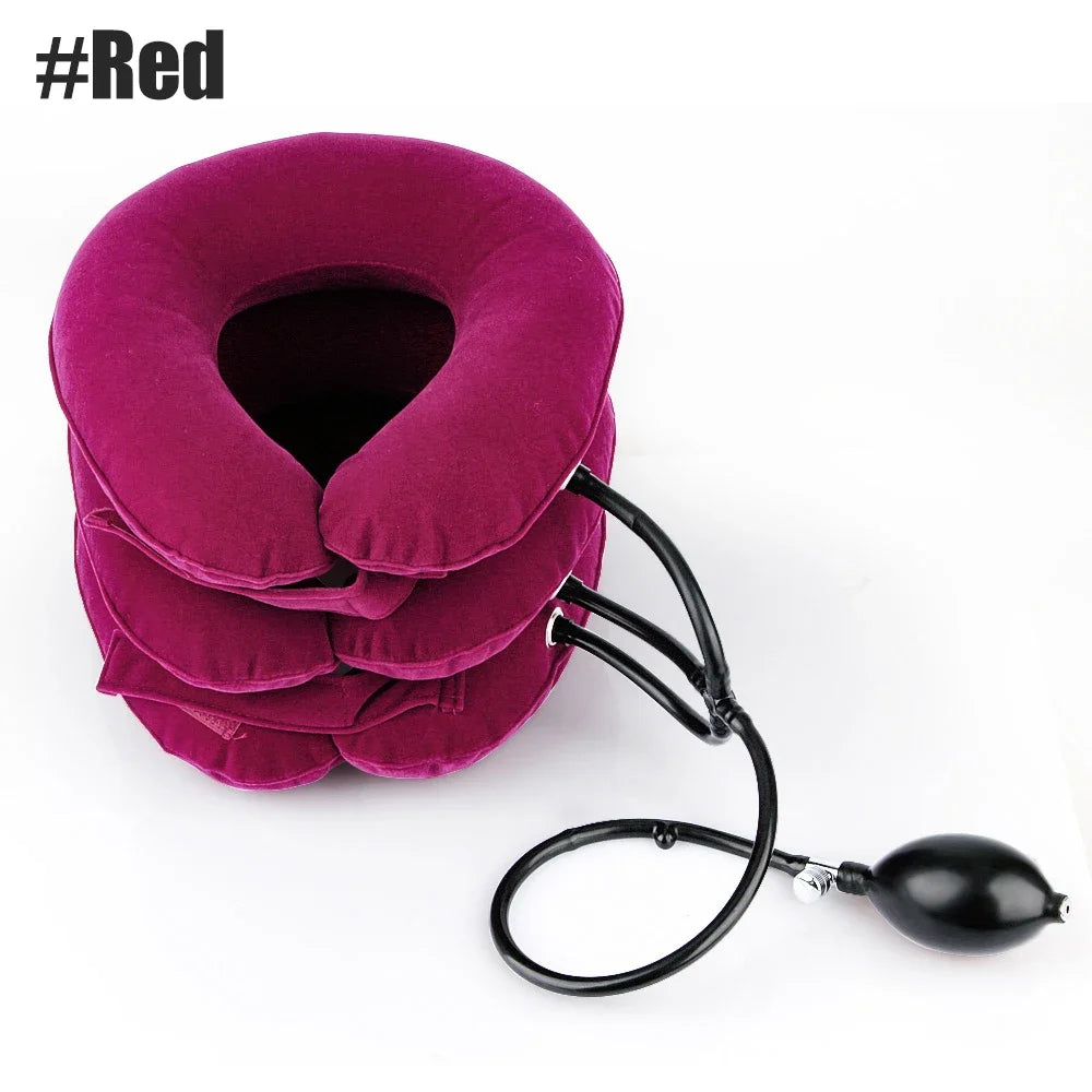 nflatable Cervical Neck Stretcher – Home Spinal Traction Device for Pain Relief & Muscle Strain Recovery