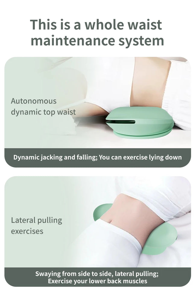 New Upgrade Air-Lip Stretch Low Frequency Thermal Vibration Waist Massage Heeling Spot Left and Right Swing + Up and Down Tracti