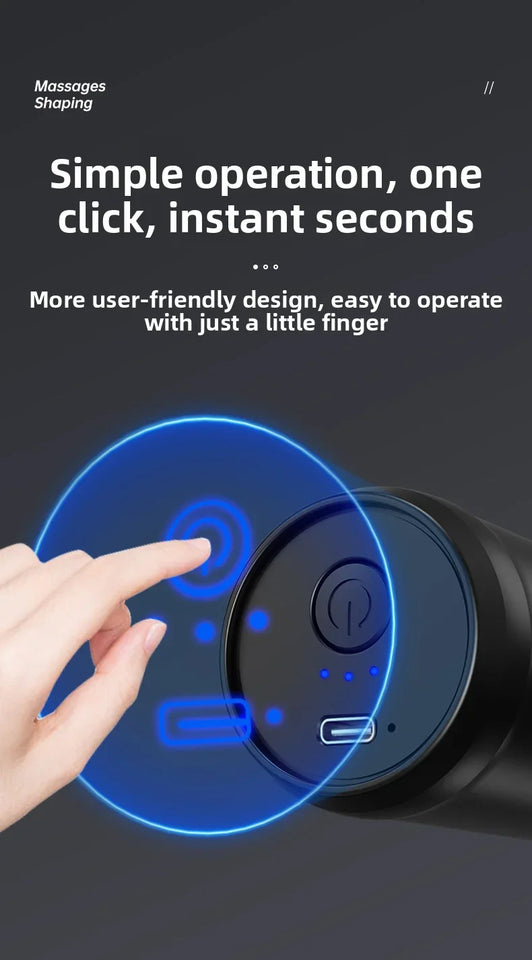 High-Frequency Fascia Massage Gun – 3-Speed Full Body Muscle Relaxation Tool