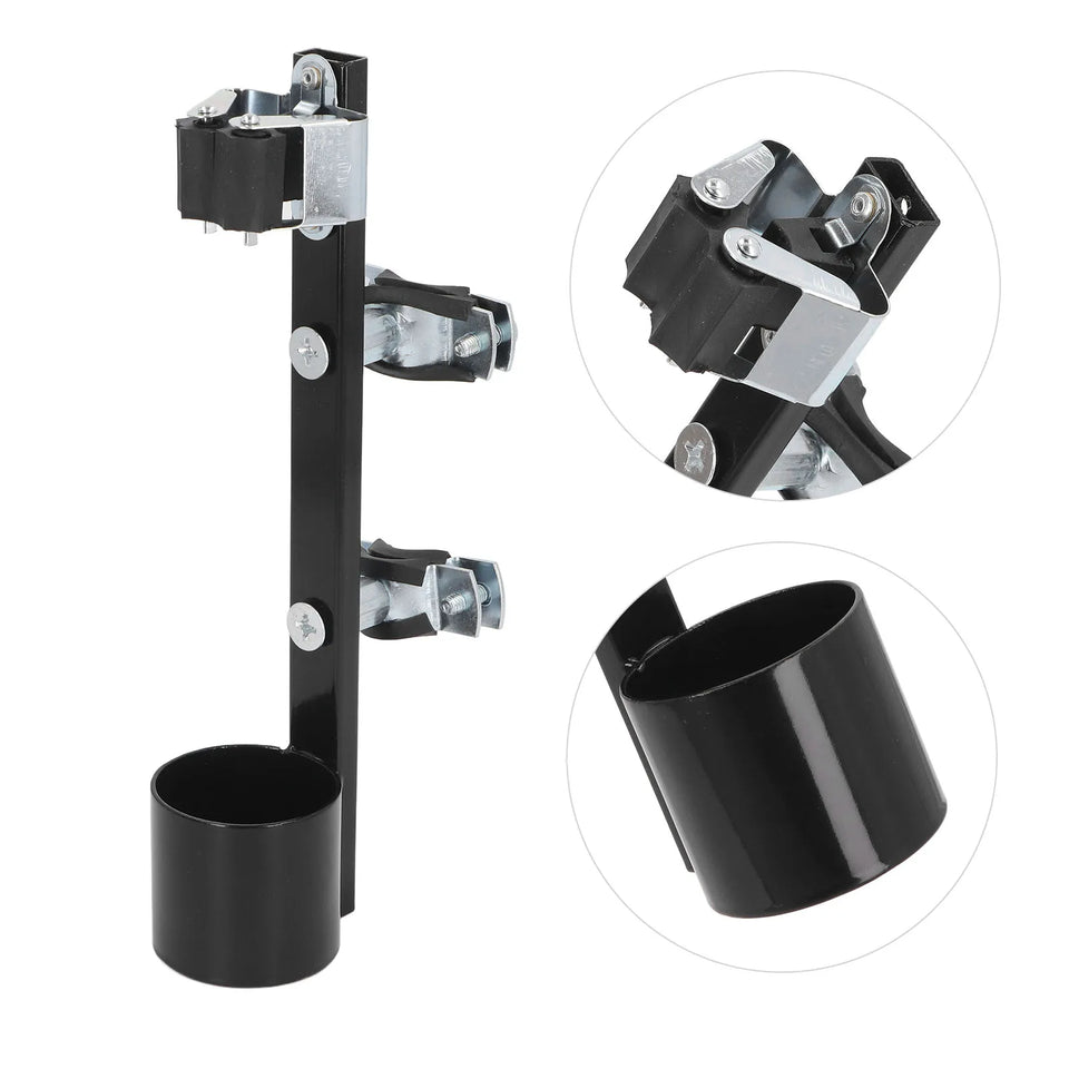 Universal Aluminum Cane Holder for Wheelchairs & Mobility Scooters – Walking Stick Support for Seniors