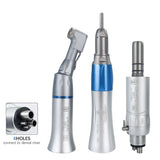 Dental Low-Speed Handpiece Kit 203C – Air Motor (2/4 Hole) with Contra Angle & Straight Handpiece