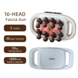 42-Head Fascia Massage Gun – High-Frequency Muscle Massager for Back, Neck, Shoulder & Waist Relief