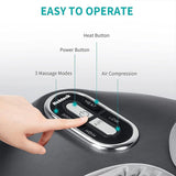 Nekteck Foot Massager Heating Therapy Air Compression Shiatsu Knead Roller Muscle Relaxation Electric Foot Massage Machine