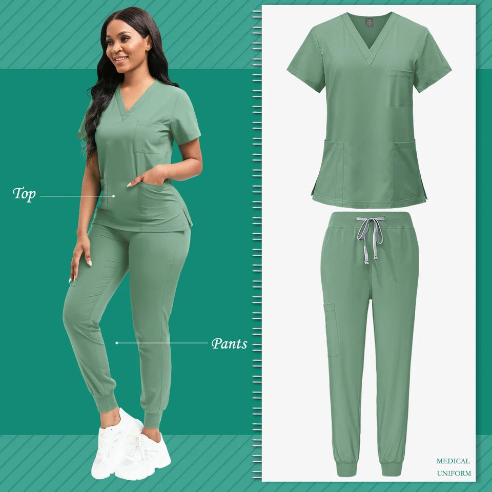 Wholesale Women’s Pediatric Nursing Scrub & Surgical Gown Set