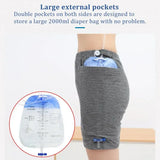 Wearable Urine Bag Pants with Double Pocket – Large Capacity Portable Ostomy Underwear for Elderly & Post-Surgery Care