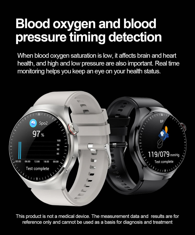 2025 Nursing-Grade Health Smartwatch – ECG+PPG, Blood Oxygen, Blood Lipid, Uric Acid, Body Temperature & Bluetooth Call
