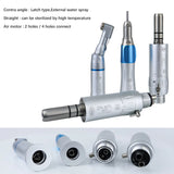 Dental Low-Speed Handpiece Kit 203C – Air Motor (2/4 Hole) with Contra Angle & Straight Handpiece
