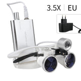 Dental Surgical Loupes 2.5X/3.5X with LED Light – Medical Magnifying Glasses for Dentistry & Surgery