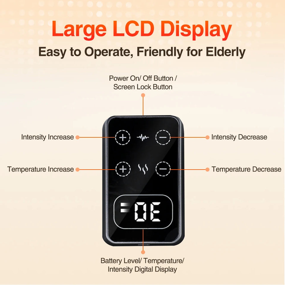 3-in-1 Electric Shoulder Heating Pad with 3-Speed Vibration – Thermal Muscle Relaxation Massager for Shoulder & Neck Care