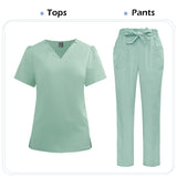 Women's Medical Scrub Set – Soft Nursing Uniform with Top & Pants for Hospital, Dental & Clinical Use