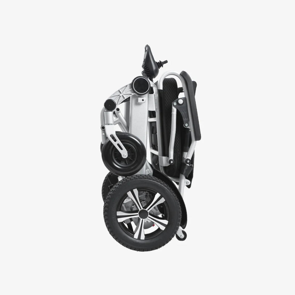 Lightweight Foldable Electric Wheelchair for Adults – Portable All-Terrain Motorized Chair, 264 lbs Capacity