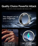 2025 SR08 Smart Ring – LED Display, Heart Rate & SpO₂ Monitor, 5ATM Waterproof Fitness Ring for Men & Women