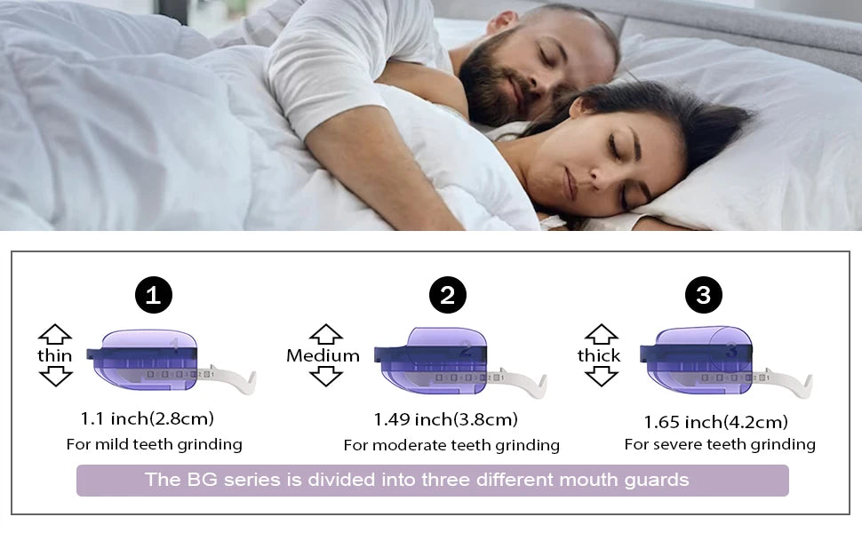 KOHEEL BG Adjustable Dental Mouth Guard – No-Boil Night Guard for Bruxism Relief (2-Pack)