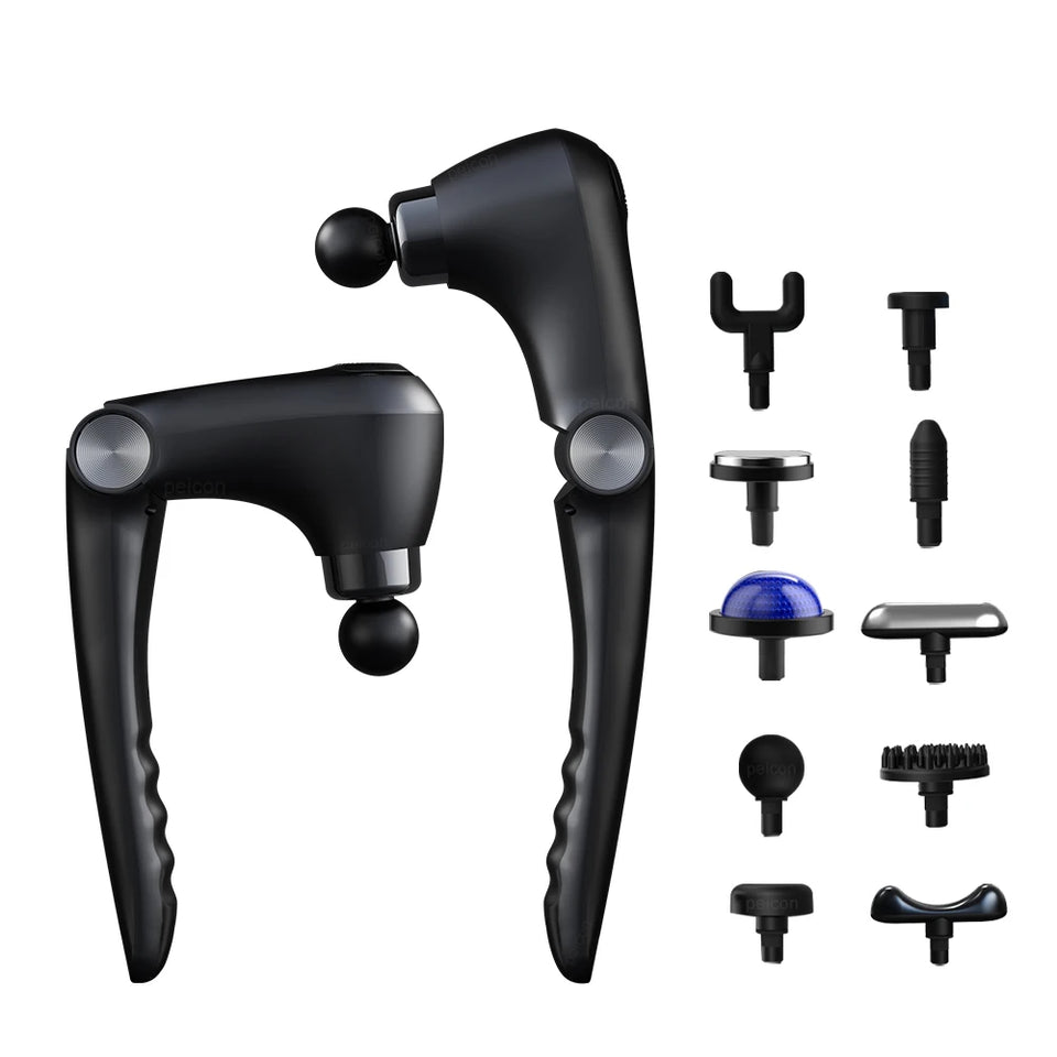 Fascia Massage Gun with Extended Handle – High-Frequency Electric Muscle Massager