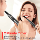 Seago Sonic Electric Toothbrush – USB Rechargeable Ultrasonic Tooth Brush with 10 Replacement Heads