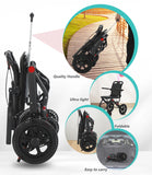 Ultralight Folding Manual Wheelchair – Durable Airline-Approved Transportation Chair for Easy Travel