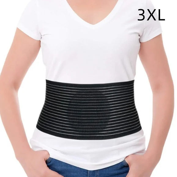 3 Sizes Breathable Umbilical Hernia Support Belt – Adult Abdominal Compression with Postpartum Hernia Pad