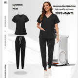 Unisex Medical Scrub Set with Pockets – Jogger-Style Nurse & Doctor Uniform for Clinical, Surgical & Veterinary Work