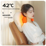 Trapezius Electric Massage Pillow For Neck and Shoulder Wireless Car And Home Massager Heat Waist Leg Cervical Shiatsu Kneading