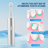 Electric Ultrasonic Teeth Cleaner – Dental Plaque Remover, Tartar & Stain Polisher with Oral Irrigator Whitening Kit