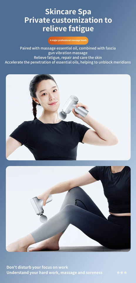 Mini Massage Gun – Wireless Deep Tissue Muscle Relaxation Massager