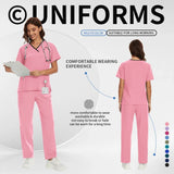 Women’s Medical Nurse Scrubs Set – Unisex Hospital, Clinic, Surgical & Spa Uniforms for Healthcare Professionals
