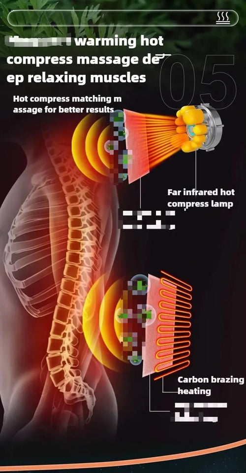 Electric Full Body Massage Mattress with Heat & Airbag Cushion