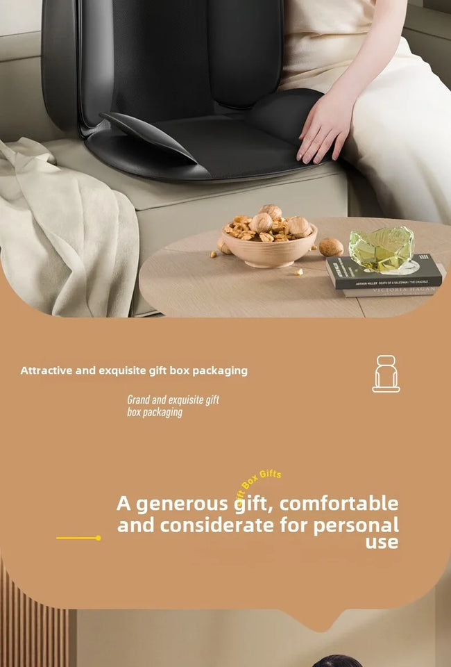 Upgrade Electric Full Body Massage Chair Neck Back Waist Leg Vibration Kneading Shiatsu Cushion Seat Relaxation Trapezius Massag