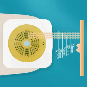 Open Clip Ostomy Bags – Two-Piece Drainable Colostomy & Ileostomy Pouches with Hoop & Loop Closure for Stoma Care