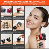 8-Cup Electric Cupping Massager with EMS & Magnet Therapy – Vacuum Suction, Gua Sha & Anti-Cellulite Body Massager