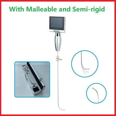 Mexico Local Stock 3.5 Inch HD Touch screen Anesthesia Digital Video Laryngoscope 6 sizes Reusable Sterilizable Blades Optional