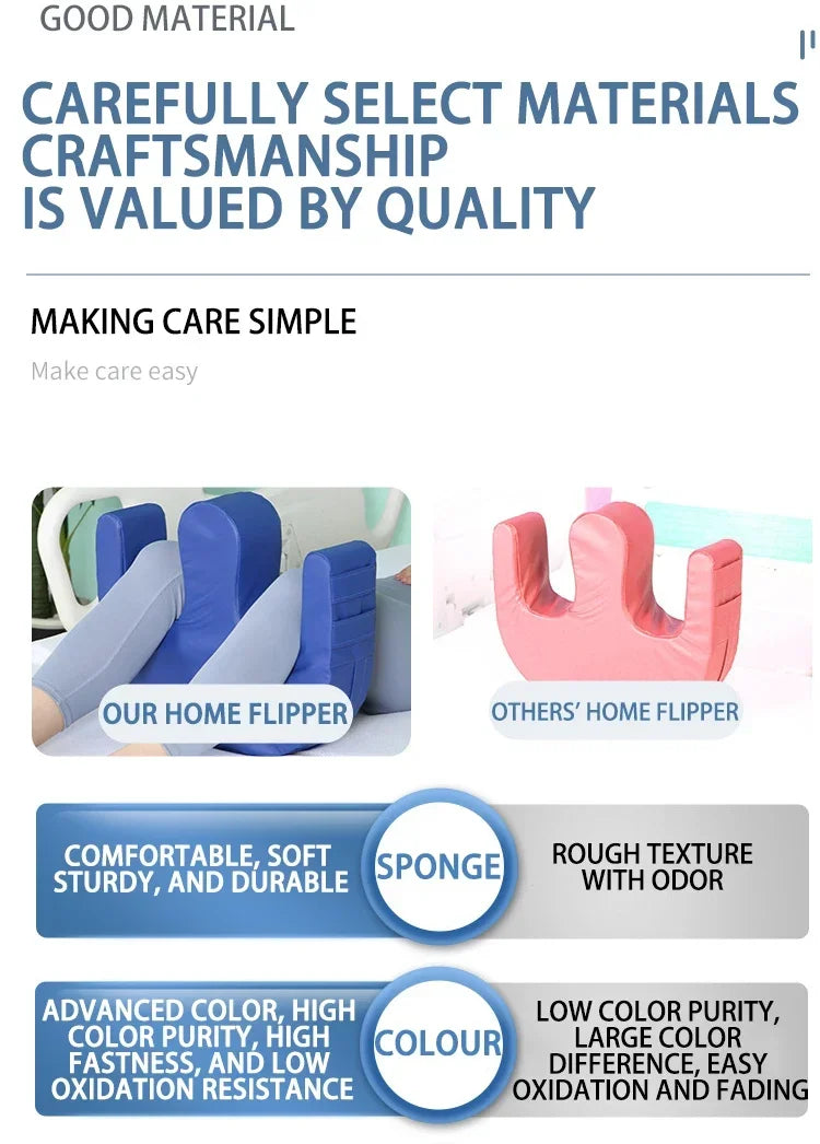 Bedridden Patient Turnover U-Pillow – Leg Support & Positioning Pad for Elderly Nursing & Rehabilitation