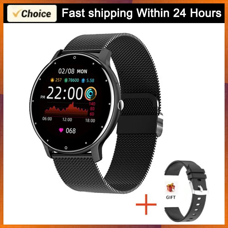 LIGE 2025 Smart Watch – Waterproof Fitness Tracker with Heart Rate Monitor for Women & Men, Compatible with Android & iOS