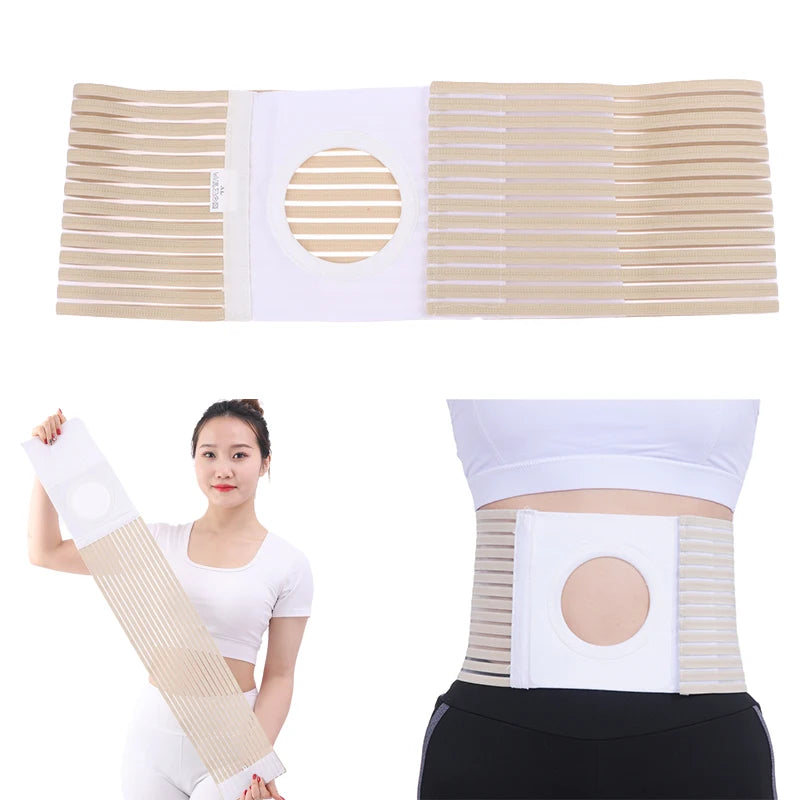 Unisex Ostomy Hernia Support Belt – Adjustable Stoma Wrap & Abdominal Binder Brace for Men and Women