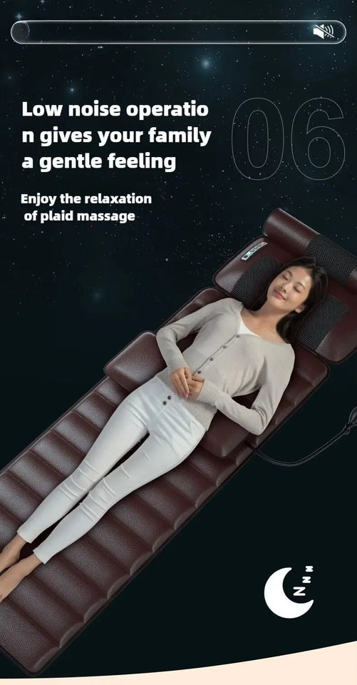 Electric Full Body Massage Mattress with Heat & Airbag Cushion