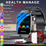 2025 Uric Acid & Blood Fat Smartwatch – ECG+PPG, Pulse, Blood Pressure, Bluetooth Call & Sports Fitness Health Tracker