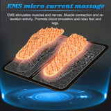 Electric EMS Foot Massager Pad Relief Pain Relax Feet Acupoints Massage Mat Shock Muscle Stimulation Improve Blood Circulation