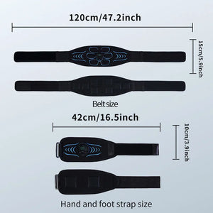 Smart USB Rechargeable Abdominal Toning Belt – Muscle Trainer & Massager