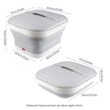 Portable Thermostatic Foot Massage Tub Foldable Plus Tropical Automatic Foot Bath Tub For Home To Promote Blood Circulatio